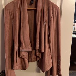 Faux suede jacket